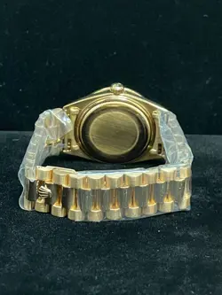 Rolex Day-Date 1803 Red Pearl Diamond Dial and Diamond Bezel 18kt President 36mm