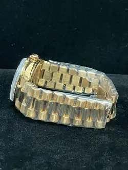 Rolex Day-Date 1803 Red Pearl Diamond Dial and Diamond Bezel 18kt President 36mm