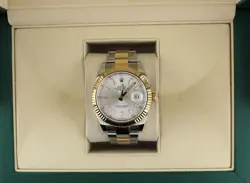 2023 ROLEX DATEJUST 126333 SILVER DIAL TT 18KT OYSTER NO PAPERS 41MM