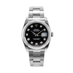 2019 ROLEX DATEJUST 36MM 116234 DIAMOND DIAL OYSTER STAINLESS STEEL WATCH