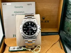 ROLEX EXPLORER II 16570 40MM BLACK DIAL STAINLESS STEEL BOX PAPER 2004
