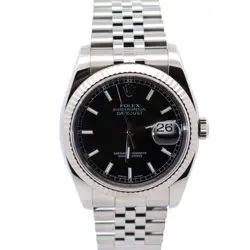 ROLEX DATEJUST 36MM BLACK DIAL 116234