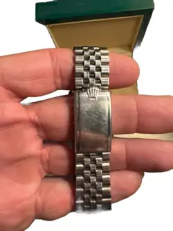 ROLEX DATEJUST 16030 SILVER JUBILEE BRACELET WITH SILVER BEZEL
