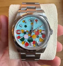 NEW 2024 ROLEX OYSTER PERPETUAL CELEBRATION DIAL STEEL MENS WATCH 126000