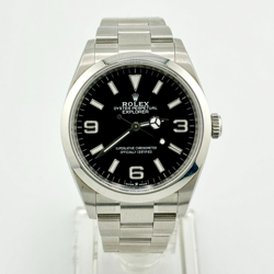ROLEX EXPLORER 124270 OYSTER BLACK DIAL S/S AUTOMATIC 36MM