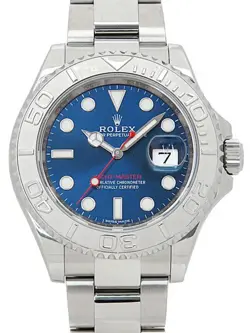 USED ROLEX YACHT MASTER 116622 BLUE CASE SIZE 40MM MEN'S WATCH #311618
