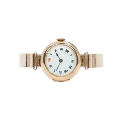 Antique 9ct Gold Ladies Rolex Watch with Gold Buckle Band C/Early1900s #63645
