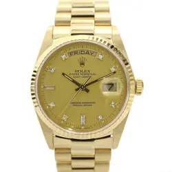 USED ROLEX DAY DATE 18038A GOLD CASE SIZE 36MM MEN'S WATCH #31118