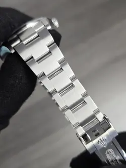 MINT Rolex Explorer I Black 39mm MK2 LUME Stainless Steel Watch 214270 W/ B&P