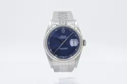 ROLEX DATEJUST 16234 BLUE DIAL 36MM 1995 WITH BOX & PAPERS