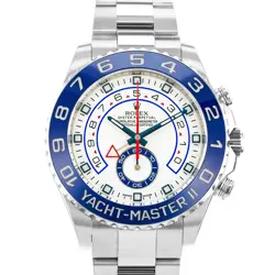 ROLEX YACHT-MASTER II 116680 44MM BLUE CERAMIC STEEL OYSTER MENS WATCH 2016