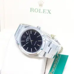 ROLEX OYSTER PERPETUAL 34MM BLACK DIAL AIRKING REF: 14000 (A SERIES)