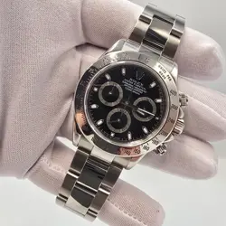 ROLEX DAYTONA COSMOGRAPH BLACK STAINLESS STEEL OYSTER 40MM WATCH 116520