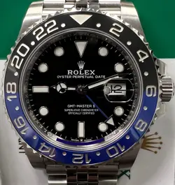 BEZEL/BLACK DIAL-B&P-MINT