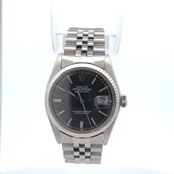 ROLEX DATEJUST 36MM STAINLESS STEEL BLACK DIAL 1601
