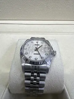 Rolex Datejust 68274 Jubilee Diamond Dial Fluted Bezel With Rolex Box 31mm