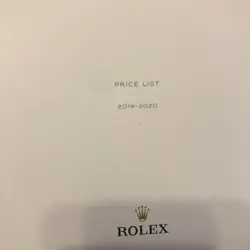 ROLEX Rolex Catalog Price List 2019-2020 4500107441