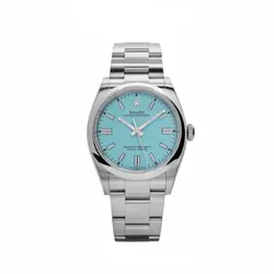 ROLEX OYSTER PERPETUAL 126000 STAINLESS STEEL BABY BLUE DIAL