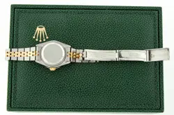 Rolex Lady DateJust Red Diamond Dial - Steel and 18k Gold Diamond Bezel Watch