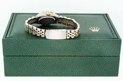 Rolex Lady DateJust Red Diamond Dial - Steel and 18k Gold Diamond Bezel Watch