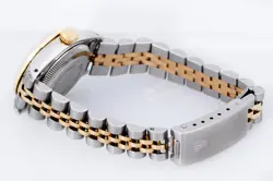 Rolex Lady DateJust Red Diamond Dial - Steel and Yellow Gold Diamond Bezel Watch