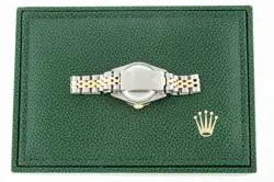 Rolex Lady DateJust Red Diamond Dial - Steel and Yellow Gold Diamond Bezel Watch