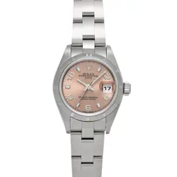 ROLEX 79190 OYSTER PERPETUAL DATE PINK WOMEN WRISTWATCH
