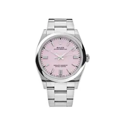 ROLEX OYSTER PERPETUAL 126000 STAINLESS STEEL CANDY PINK DIAL (2024)