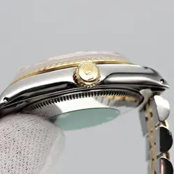 ROLEX DATEJUST 68273G 10P Diamond 82# YG Automatic Gold #035