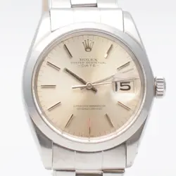 ROLEX 1500 OYSTER PERPETUAL CIRCA 1965 SILVER AUTOMATIC AUTOMATIC 34MM