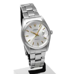 CIRCA 1982 ROLEX OYSTERDATE PRECISION REF.6694 SILVER ANTIQUE MEN WATCH