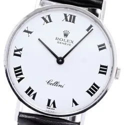 ROLEX 3833 CELLINI K18WG CAL.1600 HAND WOUND MEN 835559 USED