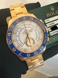 ROLEX YACHT-MASTER II REF. 116688 YELLOW GOLD 44MM 2011 MEN'S WATCH WITH PAPERS