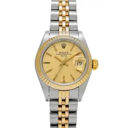 ROLEX DATEJUST 69173 CHAMPAGNE DIAL LADIES WATCH