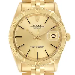 ROLEX DATEJUST TURNOGRAPH YELLOW GOLD VINTAGE MENS WATCH 1625