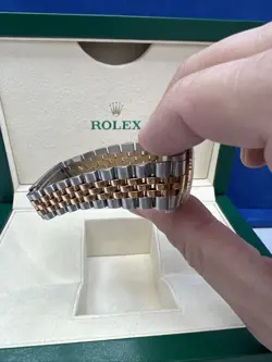 Rolex Datejust 78273 18k Gold Jubilee White Dial 31mm Fluted Bezel Rolex Box