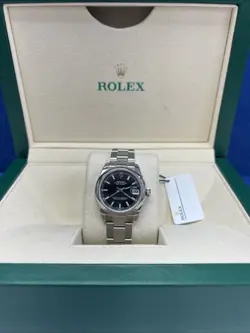Rolex Lady-Datejust 178240 Oyster Bracelet with Smooth Bezel 31mm Black Dial Box