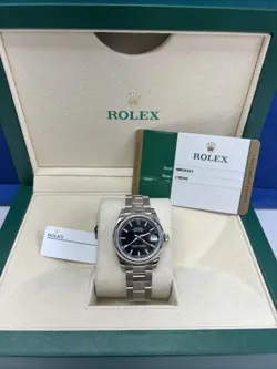 Rolex Lady-Datejust 178240 Oyster Bracelet with Smooth Bezel 31mm Black Dial Box