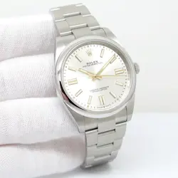 ROLEX 124300 OYSTER PERPETUAL 41 WITH SILVER DIAL