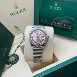 Rolex Datejust 31 NEW 2025 Pink Diamond Roman Diamond Bezel 278384RBR Jubilee