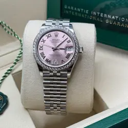 Rolex Datejust 31 NEW 2025 Pink Diamond Roman Diamond Bezel 278384RBR Jubilee