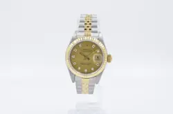 ROLEX LADY-DATEJUST 26MM 69173 CHAMPAGNE DIAMOND DIAL 1997 WITH BOX & PAPERS