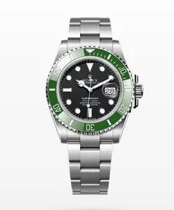 ROLEX SUBMARINER 126610LV SILVER OYSTER BRACELET WITH GREEN BEZEL (STARBUCKS)