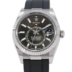 ROLEX SKY-DWELLER 42MM 18K WHITE GOLD BLACK DIAL 336239