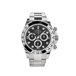 ROLEX DAYTONA 116509 WHITE GOLD BLACK DIAMOND DIAL