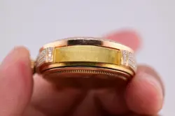 Spectacular Rolex Presidential Day Date Gold 18078 With Box Fully Iced Out