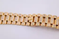 Spectacular Rolex Presidential Day Date Gold 18078 With Box Fully Iced Out