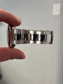 SILVER BEZEL WATCH