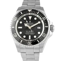 ROLEX DEEPSEA SEA-DWELLER BLACK DIAL STEEL MEN'S WATCH 116660