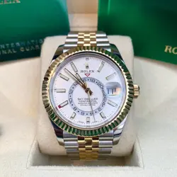 ROLEX SKY-DWELLER 326933 BI-METAL WHITE DIAL JUBILEE BRACELET 2022